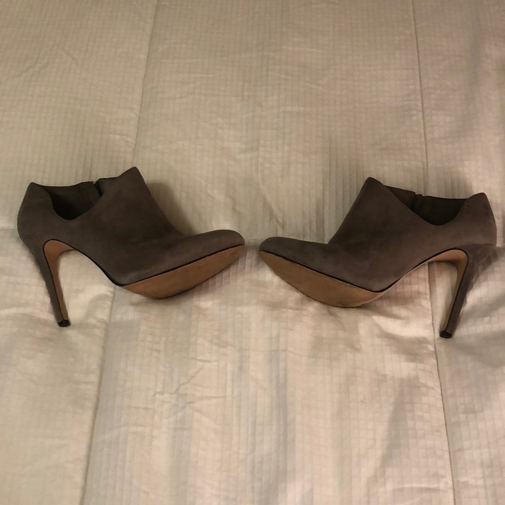 Gray suede Sole Society booties